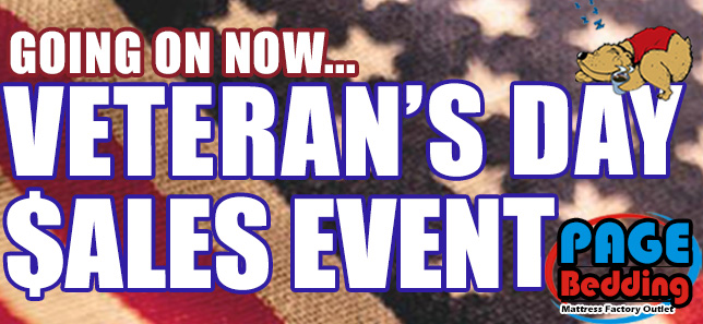 Veteran's Day Sales Event Going on NOW!